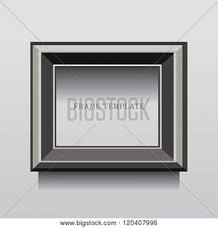 gray classic frame. vector illustration eps 10