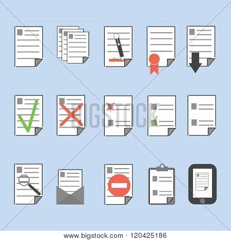 Icons Office Documents