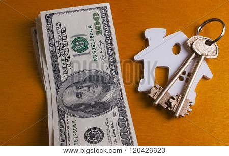 House Key And Dollars