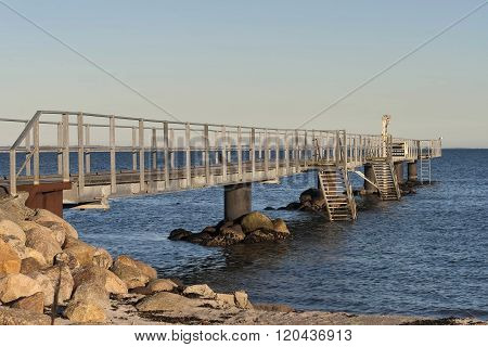 Bathing Jetty At Low Tide