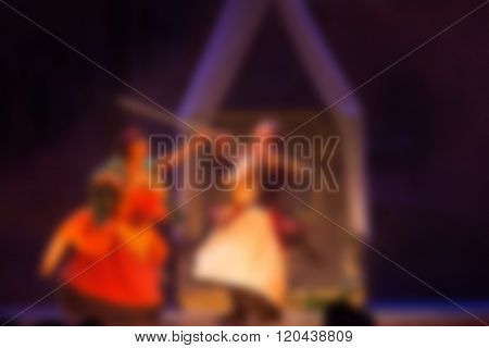 Theater play theme blur background