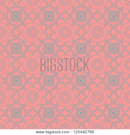 Abstract Seamless Pattern. Vintage Ornament Pattern. Islamic, Arabic, Indian, Bohemian, Gypsy