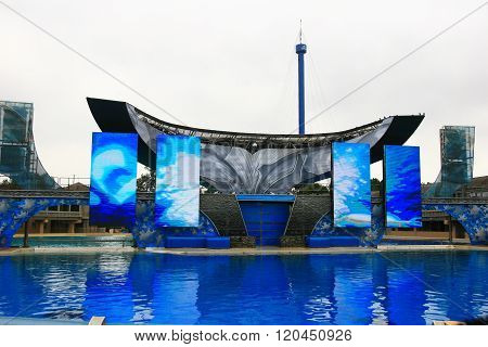 San Diego, California, Usa - August 19: Killer Whale Shamu Show On August 19, 2009