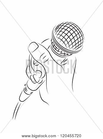 Microphone in hand