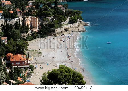 Residential Buildings On Beach Line