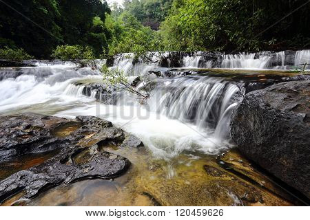 Huai Luang waterfall at Ubon Ratchathani in Thailand
