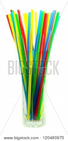 Colored cocktail tubes