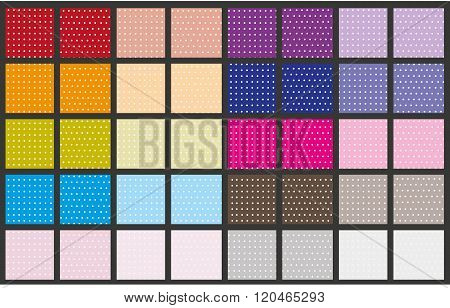 The set of polka dot pattern