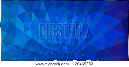 Abstract blue triangulated background