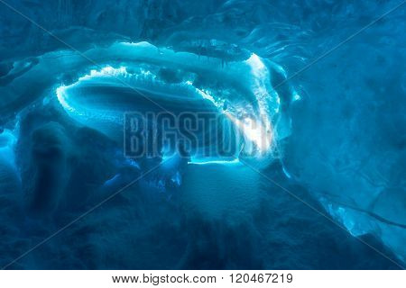 Ice Cave In The Vatnajokull Glacier Icelandan