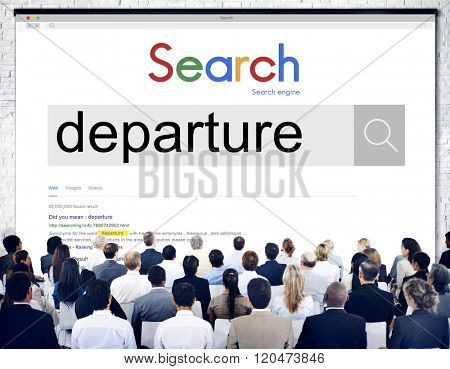 Departure Departing Depart Going Leaving Travel Concept