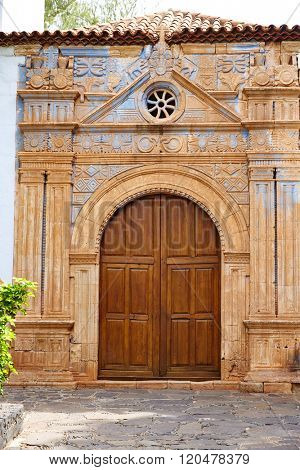 Pajara church Fuerteventura called Nuestra senora de Regla at Canary Islands