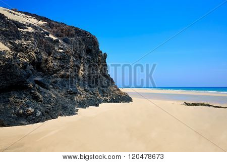 Jandia beach Mal Nombre Fuerteventura at Canary Islands of Spain