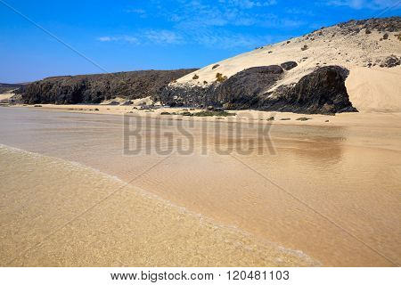 Jandia beach Mal Nombre Fuerteventura at Canary Islands of Spain