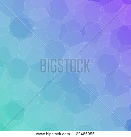 Abstract Colorful Background With Hexagons