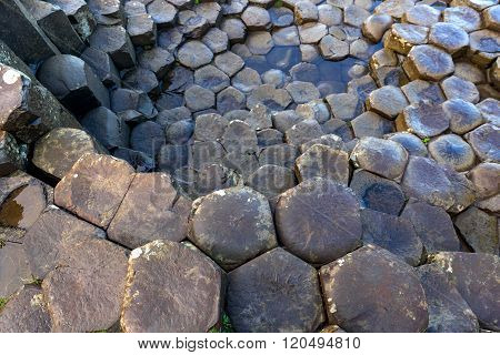Basalt Columns Of Giants Causeway