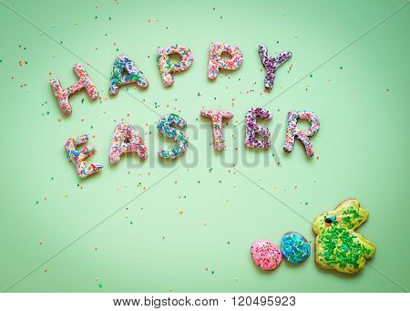 Easter homemade gingerbread cookies