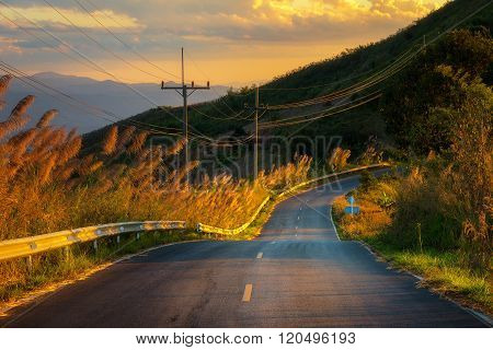 Beautiful mountain at Doi Chang ,Chiang Rai, Thailand.