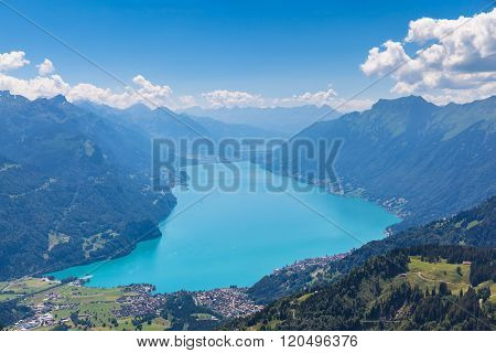 Brienzer Lake And The Alps