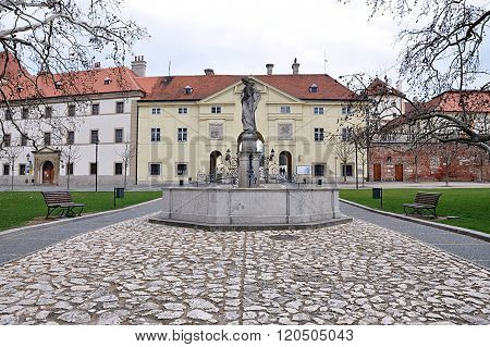 Old Castle And Park,city Valtice, Sount Moravia, Czech Republic,europe