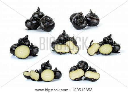 Water Chestnut Isolated On The White Background