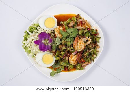 Winged Bean Salad With Shrimp