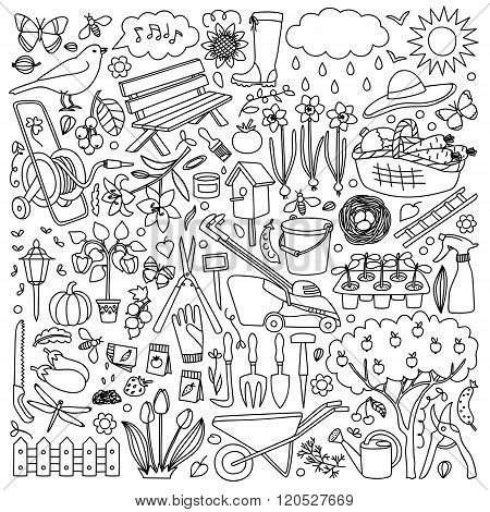 Garden doodle set