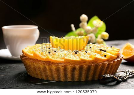 Tasty Decorated Orange Cake