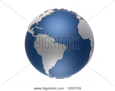Globo blu e argento