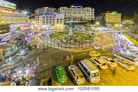 Da Lat night sparkling colors