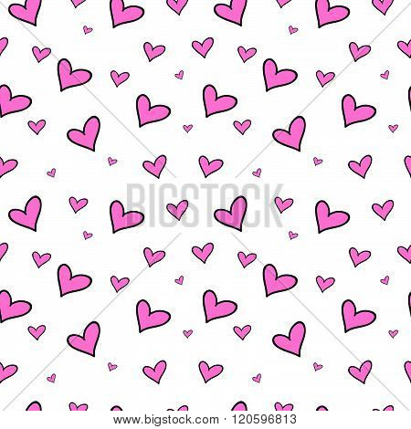 Nice Heart Seamless Pattern