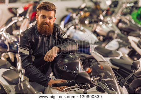 Man With Motorbike