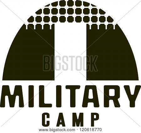 Military Tent Icon . Concept Of Graphic Clipart Work
