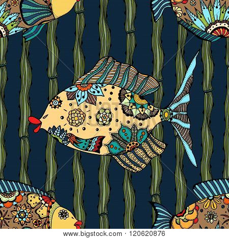 Background Of Abstract Fish
