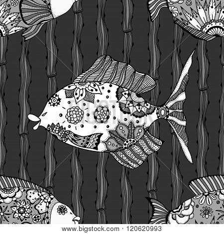 Background Of Abstract Fish