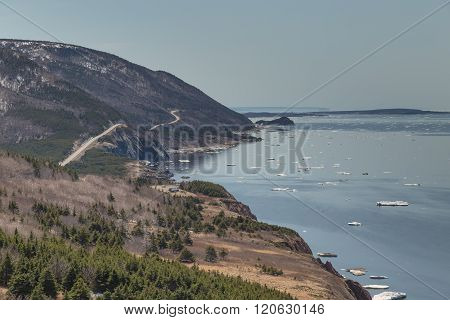 Winding Road At Cabot Trail Horizontal