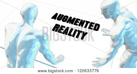 Augmented Reality Discussion and Business Meeting Concept Art