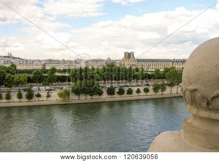 Spectacular panorama of European capital city of Paris, France