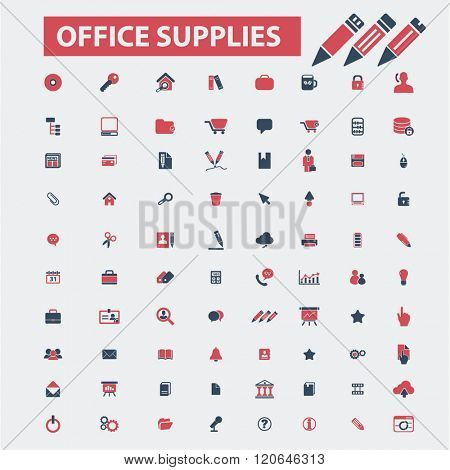 office supplies icons
