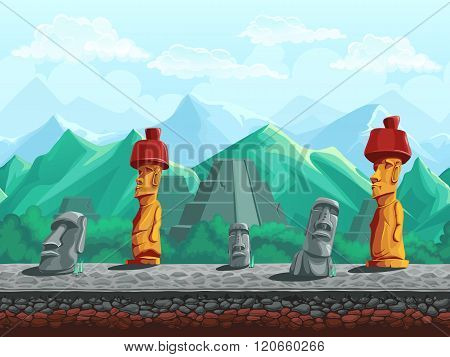 Stone Statue, Pyramid In The Emerald Mountains