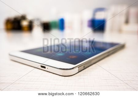 Tablet pc with medical objects