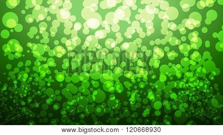 Glowing Green Summer Background