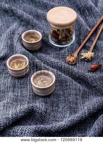 Chrysanthemum Tea, Flower Tea - Chinese Traditional Herbal Tea Made From Dried Chrysanthemum Flower