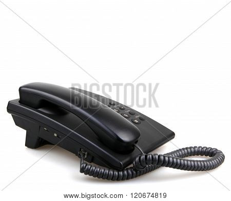 Telephone Isolated On White Backgrond Stock Photos