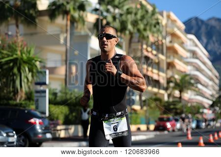 Runner Ahead In Black Suit