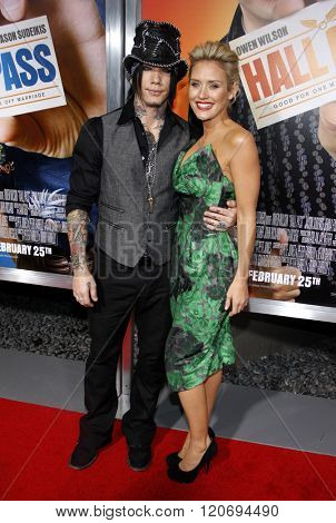 Dj Ashba and Nicky Whelan at the Los Angeles Premiere of 