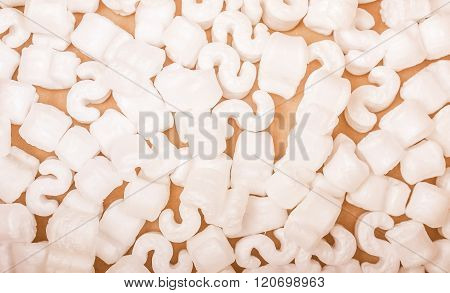 Polystyrene Beads Background Vintage