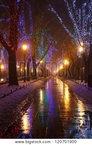 Odessa In The Fog. Christmas.