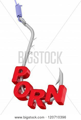 Pornography as a dangerous lure. Concept