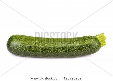 Fresh Zucchini Isolated On White